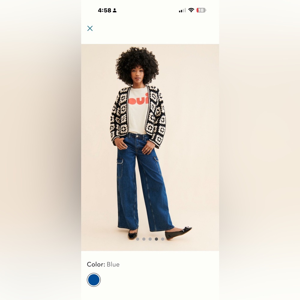 Anthropologie seventy mochi Frankie cargo jeans